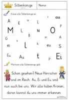Vorschau - Arbeitsblätter - wachsendes Materialpaket - Silbenkönige - Seite 3
