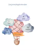 Voorbeeld - Verjaardagskalender luchtballonnen - Pagina 1