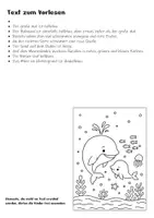 Vorschau - Arbeitsblätter - Hören und Malen Meerestiere - Hörverstehen Deutsch Klasse 1 & 2 Grundschule - Seite 2