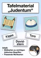 Vorschau - Präsentationen/Tafelbilder - Tafelmaterial "Judentum" (Religion/Ethik) - Deckblatt