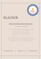 Vorschau - Test - Klausur mit EWH: Zivilisatorisches Hexagon - Deckblatt