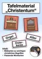 Vorschau - Präsentationen/Tafelbilder - Tafelmaterial "Christentum" (Religion/Ethik) - Deckblatt