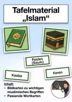 Vorschau - Präsentationen/Tafelbilder - Tafelmaterial "Islam" (Religion/Ethik) - Deckblatt