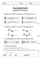 Vorschau - Test - Kurzkontrolle Musik NOTENLEHRE Musiktest - Seite 3