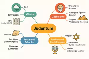 Vorschau - Arbeitsblätter - Arbeitsblatt "Judentum" + Onlineübung & MP3 + Mindmap + Infografik - Seite 3