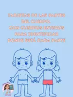 Vista previa - Unidades / Secuencias / Situaciones de Aprendizaje - TARJETAS DE LAS PARTES CUERPO HUMANO - Portada