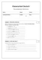 Vorschau - Test - Klassenarbeit Thema Wortarten (Deutsch 5/6) inkl. Lösungen - Seite 1