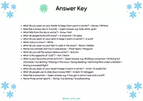 Vista previa - Juegos / Gamificación - Winter Board Game – ESL Speaking and Vocabulary Practice - página 3
