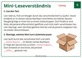 Vorschau - Arbeitsblätter - Adventskalender Deutsch 6.Klasse_Karte 6 - Seite 3