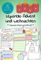 Vorschau - Mal- und Bastelvorlagen - Leporello: Advent und Weihnachten - Deckblatt