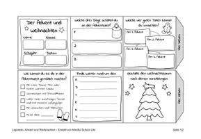 Vorschau - Mal- und Bastelvorlagen - Leporello: Advent und Weihnachten - Seite 3