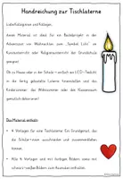 Vorschau - Arbeitsblätter - Symbol Licht Religionsunterricht TISCHLATERNE Bastelvorlage - Seite 3