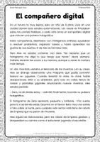 Vista previa - Hojas de trabajo - Lectura con preguntas para pensar | 3º Primaria - página 1