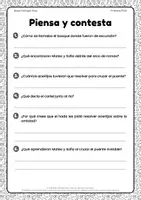 Vista previa - Hojas de trabajo - Lectura divertida con retos de comprensión | 3º Primaria - página 3