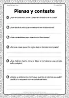 Vista previa - Hojas de trabajo - Lectura comprensiva y ejercicios | 3º Primaria - página 3