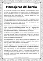 Vista previa - Hojas de trabajo - Comprensión lectora con texto breve | 3º Primaria - página 1