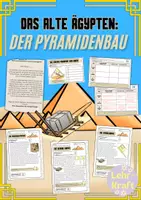 Vorschau - Arbeitsblätter - Altes Ägypten: Der Pyramidenbau (GESCHICHTE) - Deckblatt