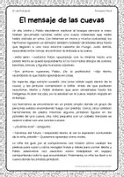 Vista previa - Hojas de trabajo - Lectura comprensiva con actividades | 4º Primaria - página 1