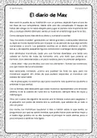 Vista previa - Hojas de trabajo - Lectura divertida con ejercicios para 5º curso - página 1