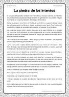 Vista previa - Hojas de trabajo - Lectura con actividades tipo reto mental | Sexto Primaria - página 1