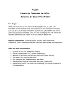 Vorschau - Arbeitsblätter - Projekt: Persönlichkeiten der Luft- und Raumfahrt - Deckblatt