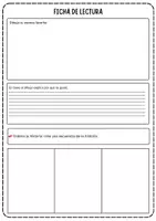 Vista previa - Hojas de trabajo - Modelo ficha de lectura - página 1