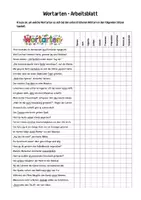 Vorschau - Arbeitsblätter - Wortarten - Arbeitsblatt zu den 10 Wortarten - Seite 1