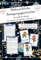 Vorschau - Spiele - Bewegungsgeschichten - Weihnachten - Deckblatt