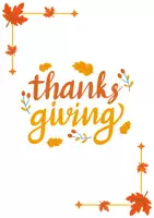 anteprima - Materiale per pittura e bricolage - THANKSGIVING - Pagina di copertina
