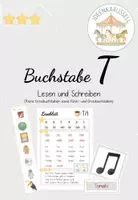 Vorschau - Arbeitsblätter - Buchstabe T - lesen und schreiben - Deckblatt