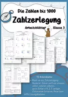Vorschau - Arbeitsblätter - Die Zahlen bis 1000: Zahlzerlegung Klasse 3 - Deckblatt