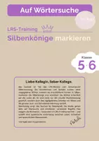 Vorschau - Arbeitsblätter - Silbentrennung – Silbenkönige markieren - Seite 1