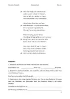 Vorschau - Klassenarbeiten - Klassenarbeit mit Bewertungsbogen zum Gedicht "Weihnachtslied" von Detlev von Liliencron - Seite 1