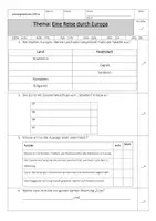 Vorschau - Klassenarbeiten - Leistungsnachweis „Eine Reise durch Europa“ – GPG 6 (Bayern) - Deckblatt