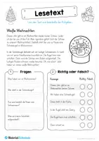 Vorschau - Arbeitsblätter - 10 Lesetexte zu Weihnachten (mit Aufgaben) - Seite 3