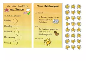 Vorschau - Bildkarten - Konflikte lösen / Soziales Lernen: Belohnungssystem (Classroom Management) - Fächerübergreifend - Kl. 1/2 - Seite 3