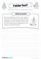 Vorschau - Arbeitsblätter - 10 Fehlertexte Weihnachten - Seite 1