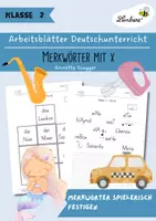Vorschau - Unterrichtsreihen - Merkwörter mit x - spielerisch festigen - Deckblatt