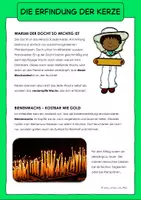 Vorschau - Arbeitsblätter - Die Erfindung der Kerze - Weihnachten - Sachtext & Arbeitsblatt - Seite 2