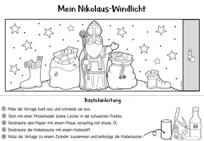 Vorschau - Mal- und Bastelvorlagen - Traumreise / Fantasiereise & Windlichter: Heiliger Nikolaus - Seite 3
