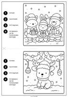 Vorschau - Mal- und Bastelvorlagen - 🎄 24 zauberhafte weihnachtliche Ausmalbilder – Kreativer Malspaß für die Adventszeit - Seite 3