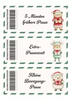 Vorschau - Fördermaterial/Inklusion - Weihnachtsgutscheine für Kinder – 18 fertige Belohnungskarten für Schule, Motivation & Adventszeit - Gutscheine für Kinder - Weihnachten Grundschule. - Seite 1