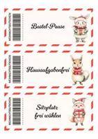 Vorschau - Fördermaterial/Inklusion - Weihnachtsgutscheine für Kinder – 18 fertige Belohnungskarten für Schule, Motivation & Adventszeit - Gutscheine für Kinder - Weihnachten Grundschule. - Seite 2
