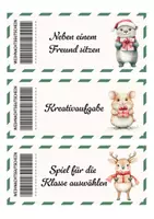 Vorschau - Fördermaterial/Inklusion - Weihnachtsgutscheine für Kinder – 18 fertige Belohnungskarten für Schule, Motivation & Adventszeit - Gutscheine für Kinder - Weihnachten Grundschule. - Seite 3