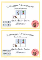 Vorschau - Fördermaterial/Inklusion - Klettmappe Arbeitsmappe Weihnachten: Gleiche Symbole finden - Seite 3