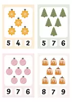 Vorschau - Fördermaterial/Inklusion - Klammerkarten Weihnachten – 20 Karten zum Zählen, Zahlen 1–10, Lernspiel für Kindergarten & Vorschule, Mathe Kita - Seite 2