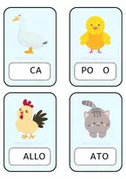 Vista previa - Tarjetas / Manipulativos - Tarjetas de iniciación a la lectoescritura - página 2