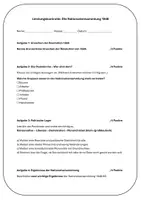 Vorschau - Test - Die Frankfurter Nationalversammlung | 1848 | Leistungskontrolle - Deckblatt