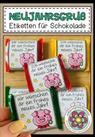 Vorschau - Anderer Materialtyp - Neujahrsgruß - passend für Mini-Schoko Quadrate - Deckblatt