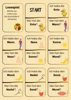 Vorschau - Spiele - Lesespiel: rote Lola - Klasse 1 - Seite 1